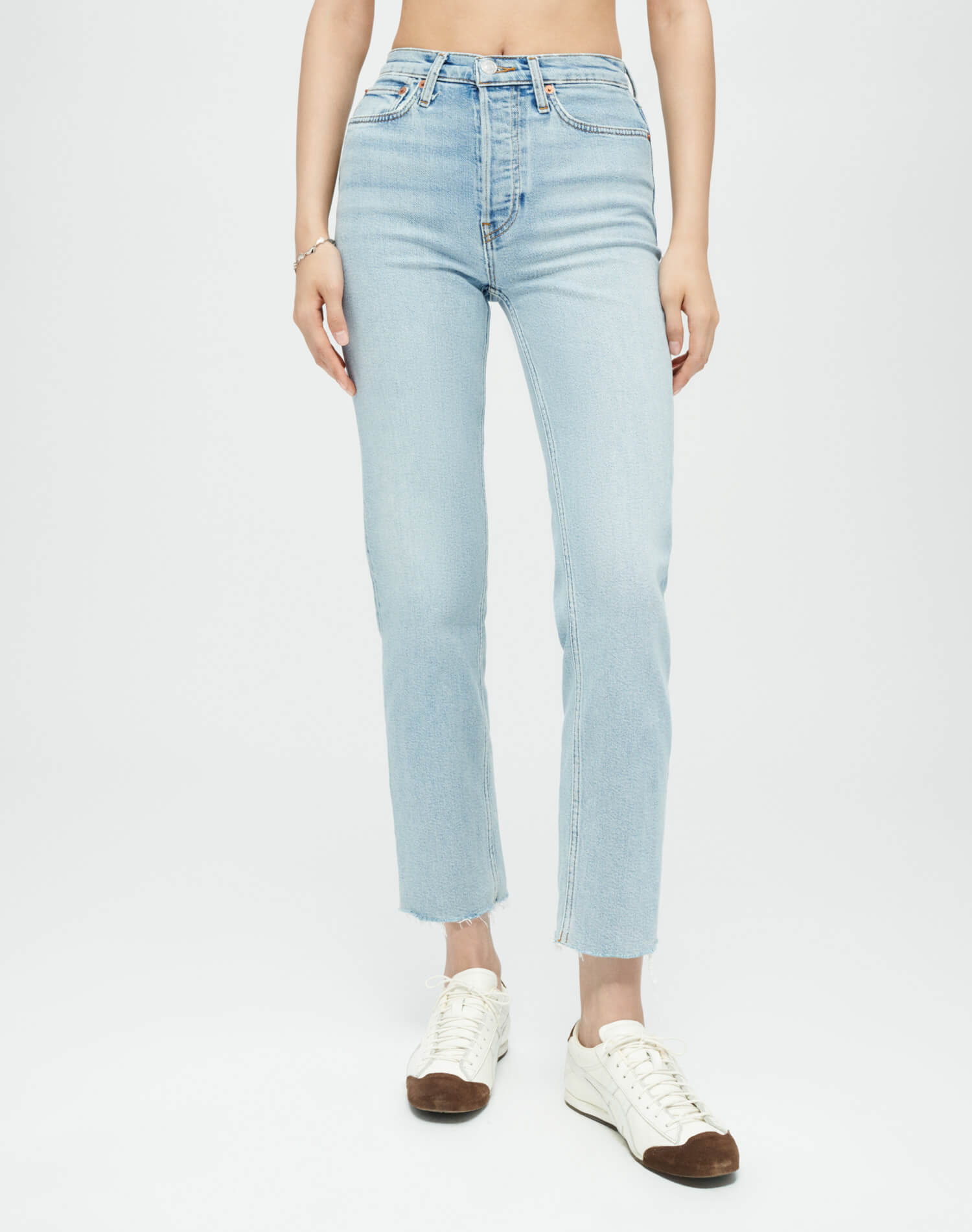 Comfort Stretch High Rise Ankle Crop - Mid 90s