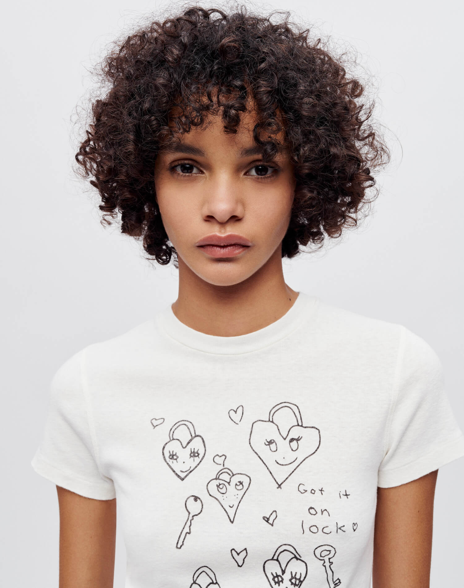 Shop Re/done 90s "baby Hearts" Tee In Xs