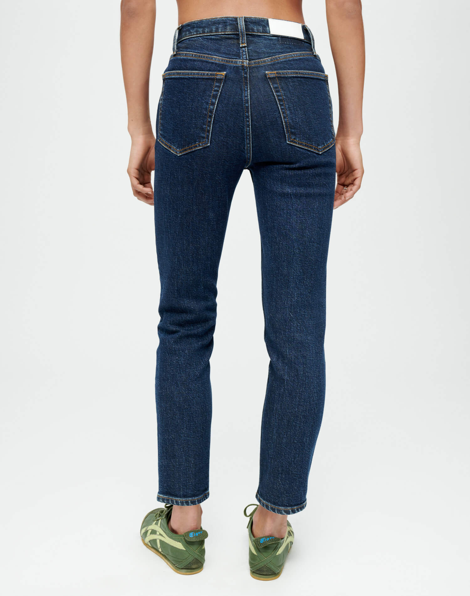 RE/DONE Jeans | Stretch High Rise Ankle Crop in Mid 70s
