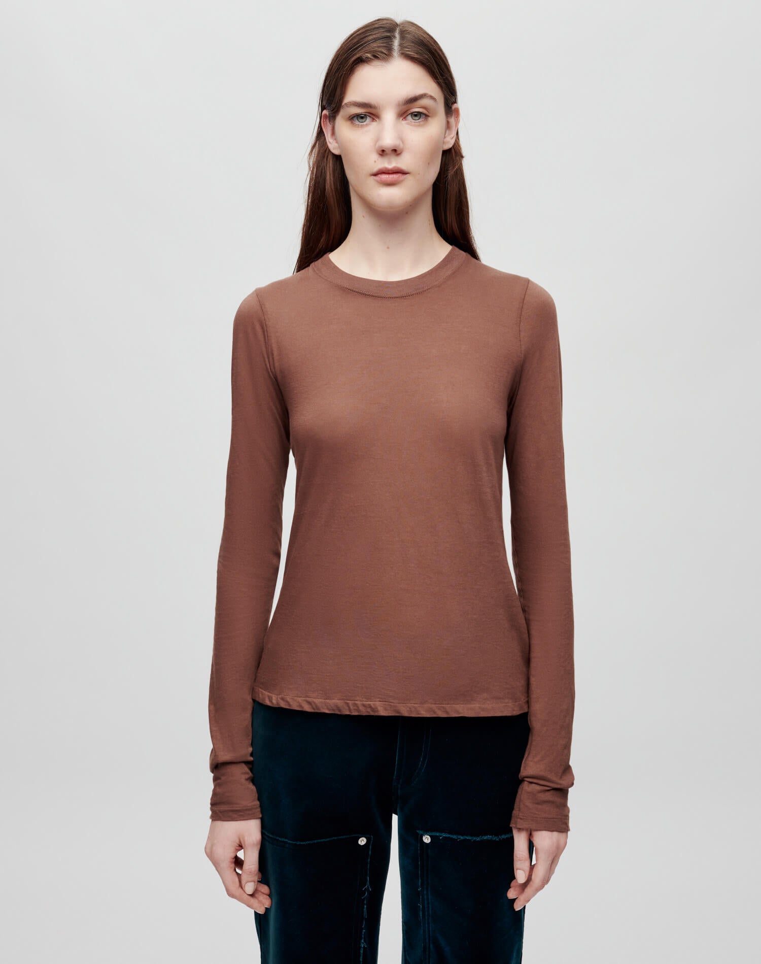 Shop Hanes Sheer Long Sleeve Tee In M