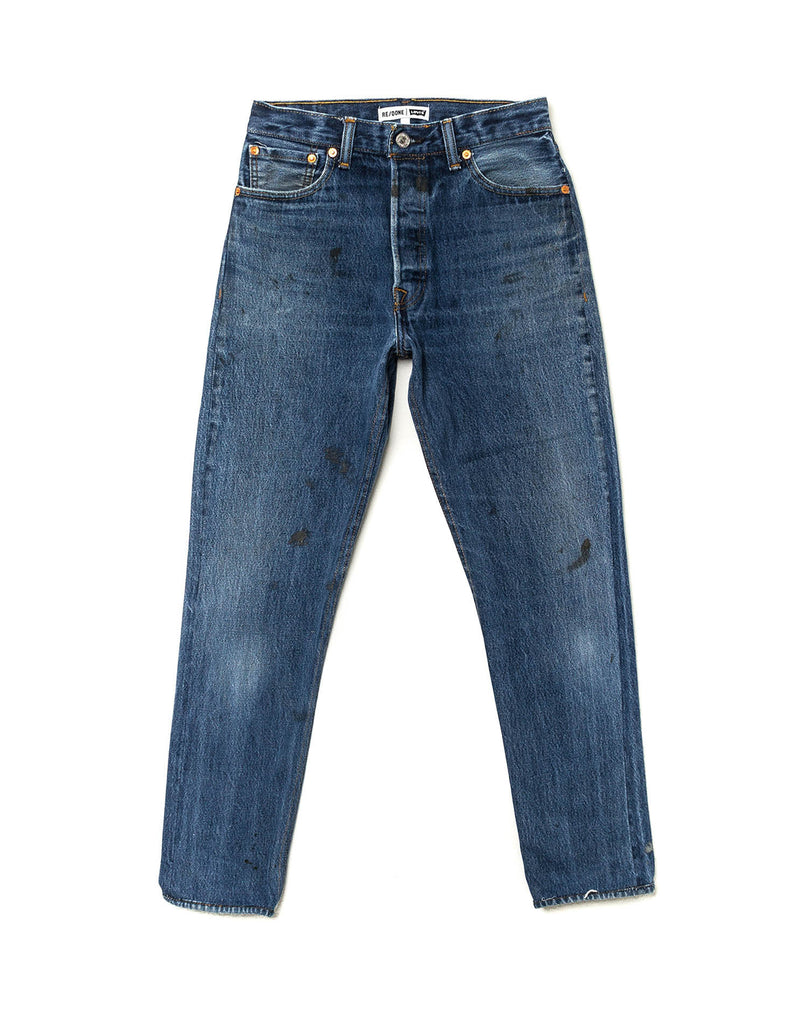 RE/DONE LEVI'S - High Rise Ankle Crop in Blue - No. 25HRAC134310ND