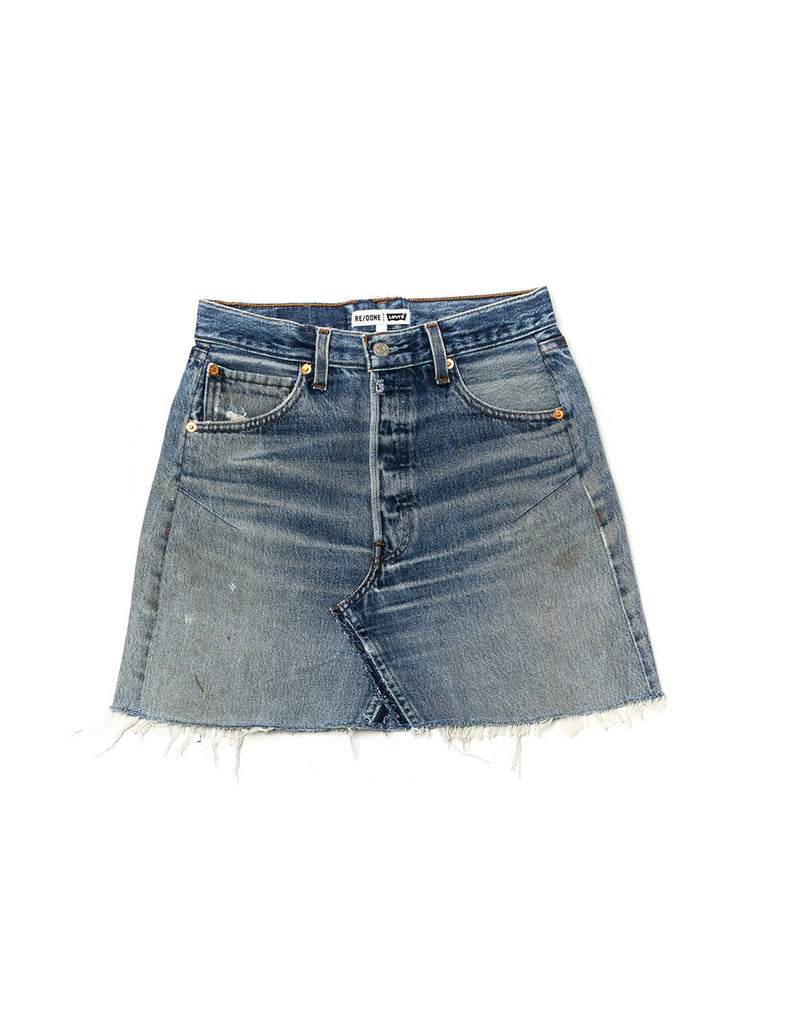 RE/DONE Levi's Jeans - High Rise Mini Skirt - No. 26HSKM134391ND ...