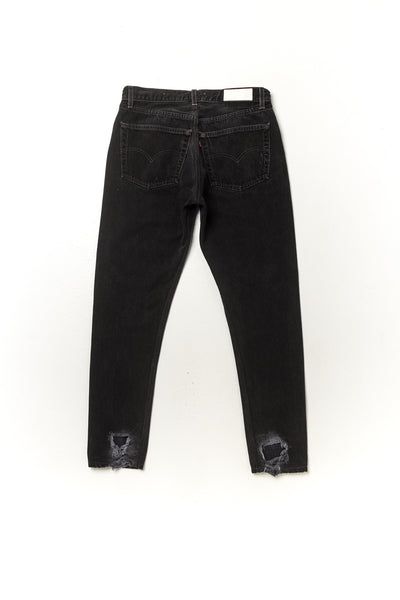 RE/DONE Levi's Jeans - Black Straight Skinny - No. 30SS13271D – tagged ...