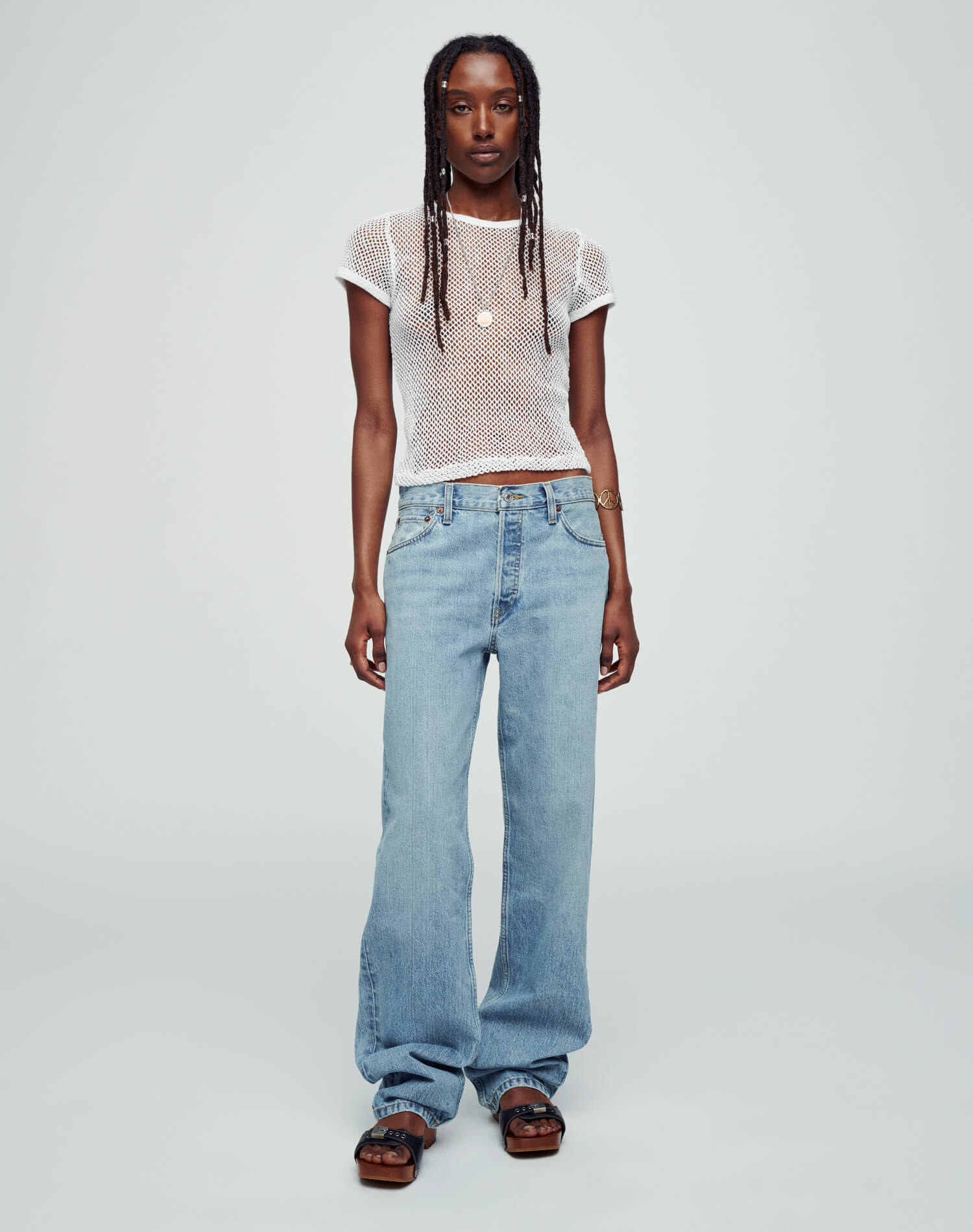 RE/DONE Re/Done 70s Low Rise Flared Jeans - Stylemyle
