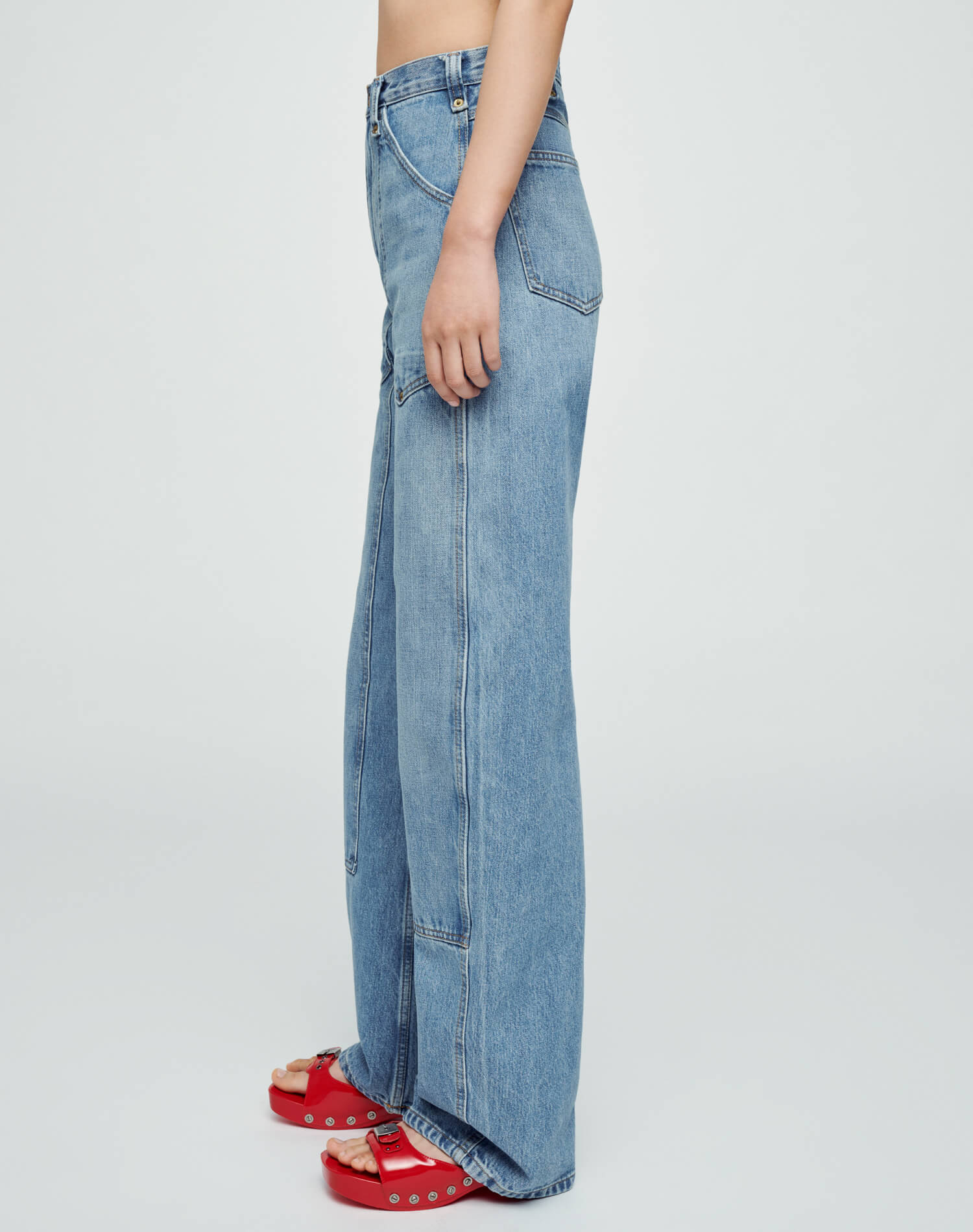 Re/Done Women's High-Rise Workwear Jeans