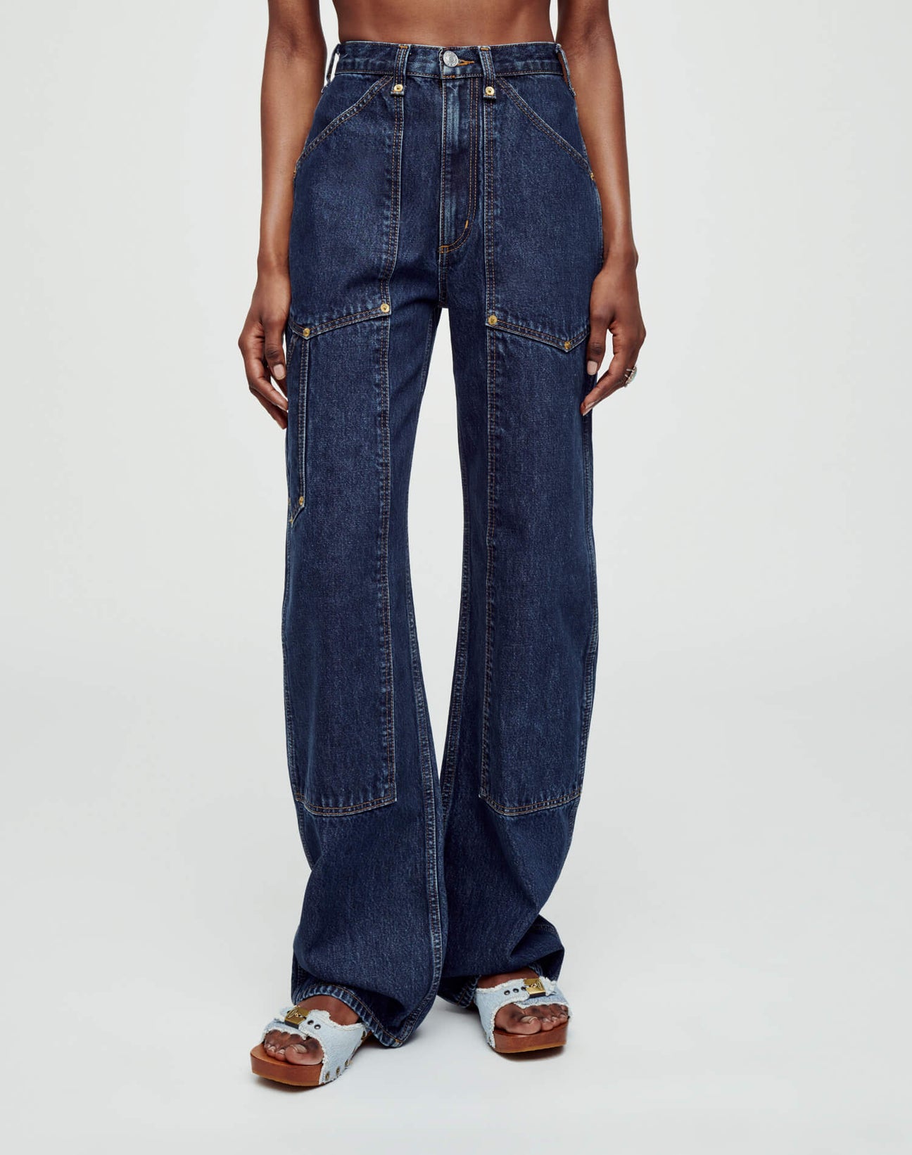 Re/Done Women's High-Rise Workwear Jeans