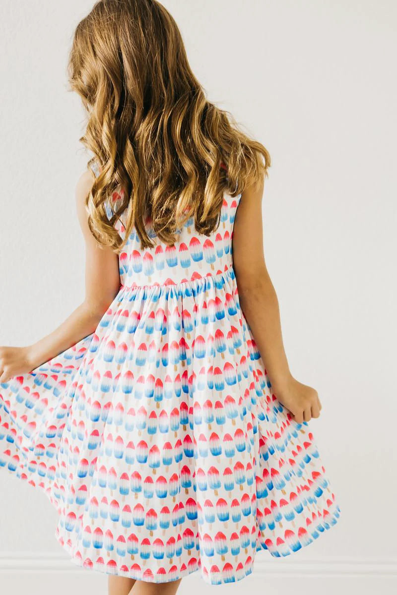 Bomb Pop Tank Twirl Dress – Patriotic Summer Dress for Girls