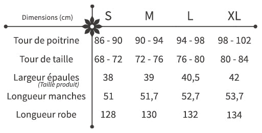 Tailles robe chemisier mi-longue fleurie