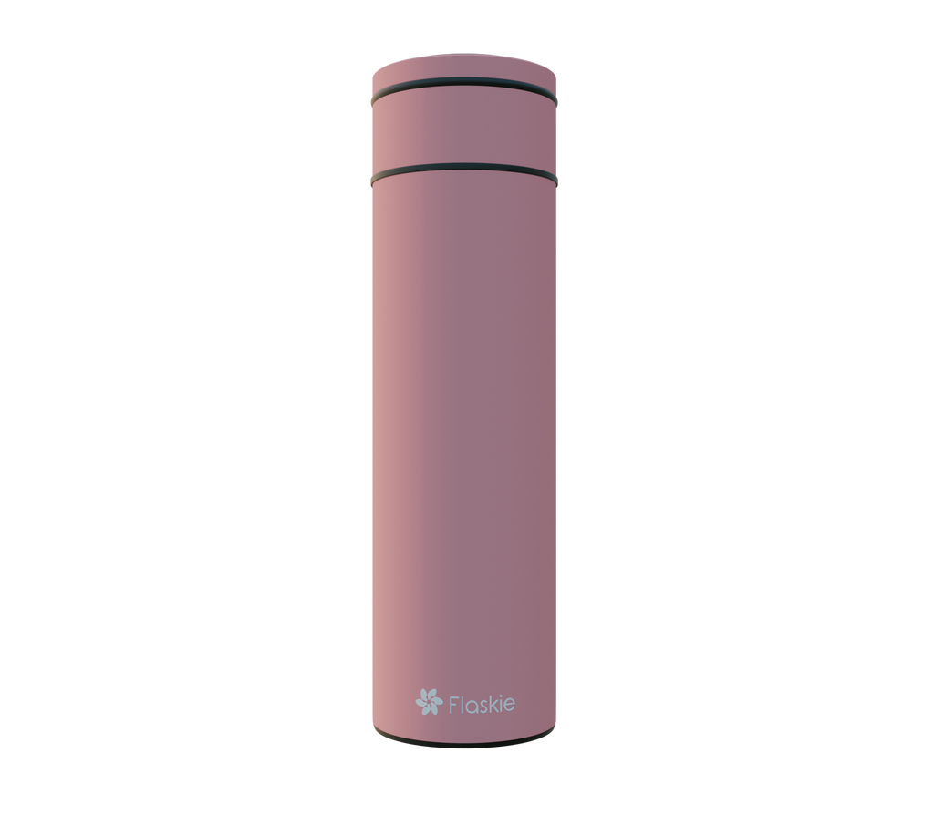 Open image in slideshow, Flaskie® Smart Stainless Steel Flask, Pink, 500 ml / 17 oz (2nd Generation)
