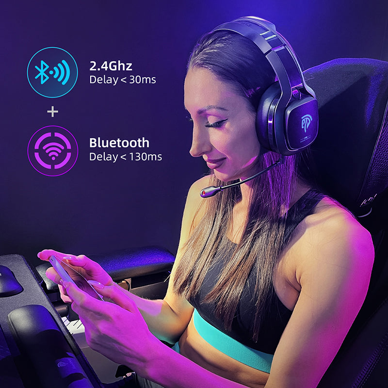 Achetez Casque Bluetooth Easysmx C07W Wireless Avec un Casque de Jeu USB  Microphone 2,4 Ghz Pour PC, PS5, PS4 de Chine