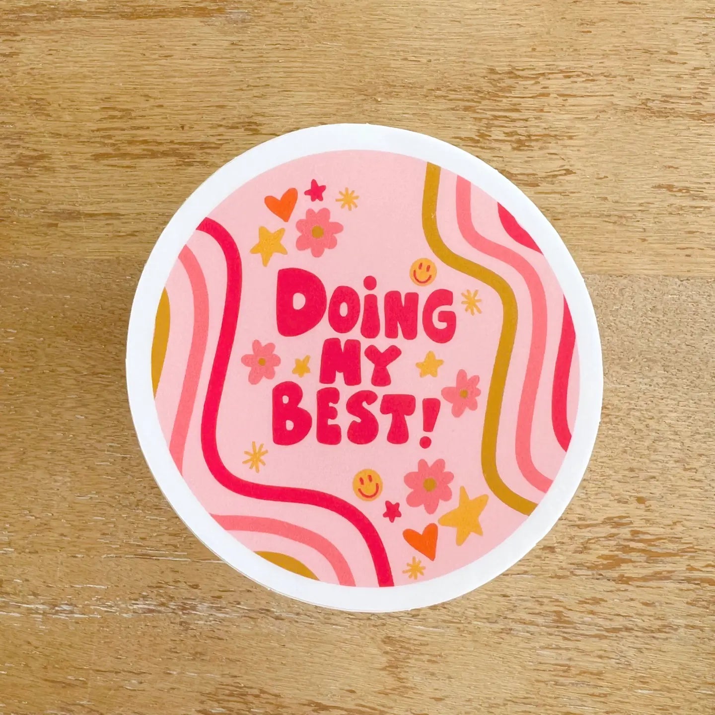 Doing My Best Sticker