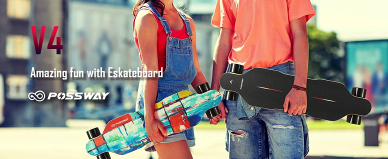 v4 electric skateboard
