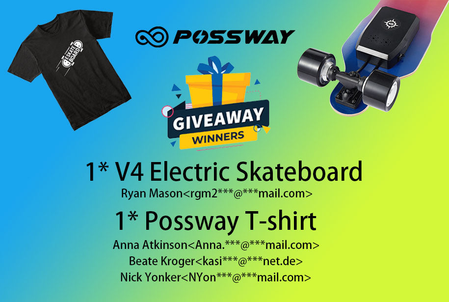 Possway giveaway winner announcement