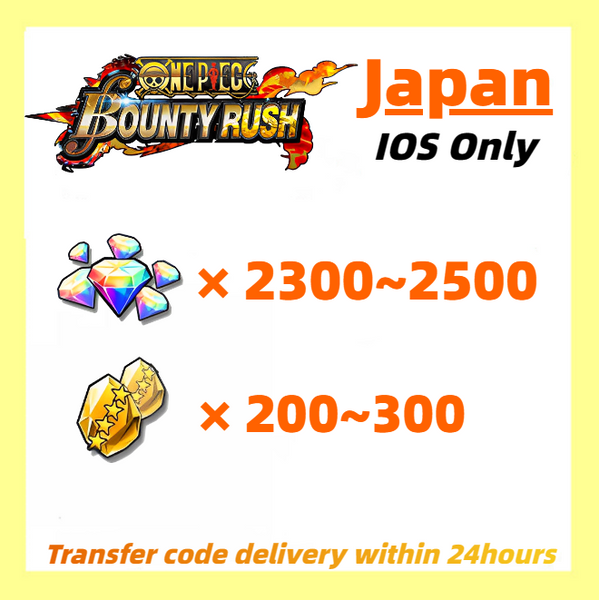 Japan] One Piece Bounty Rush OPBR 4000+ Gems With 300+ Gold Fragments –  Dokkan Battle Account Store