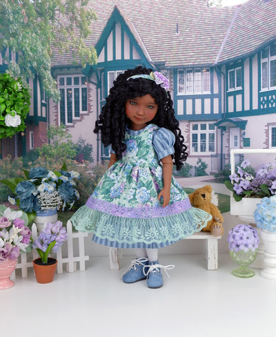 English Rose - dress & pinafore with boots for Ruby Red Fashion Friends doll