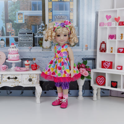 Sweet Candy - top & bloomers with boots for Ruby Red Fashion Friends doll