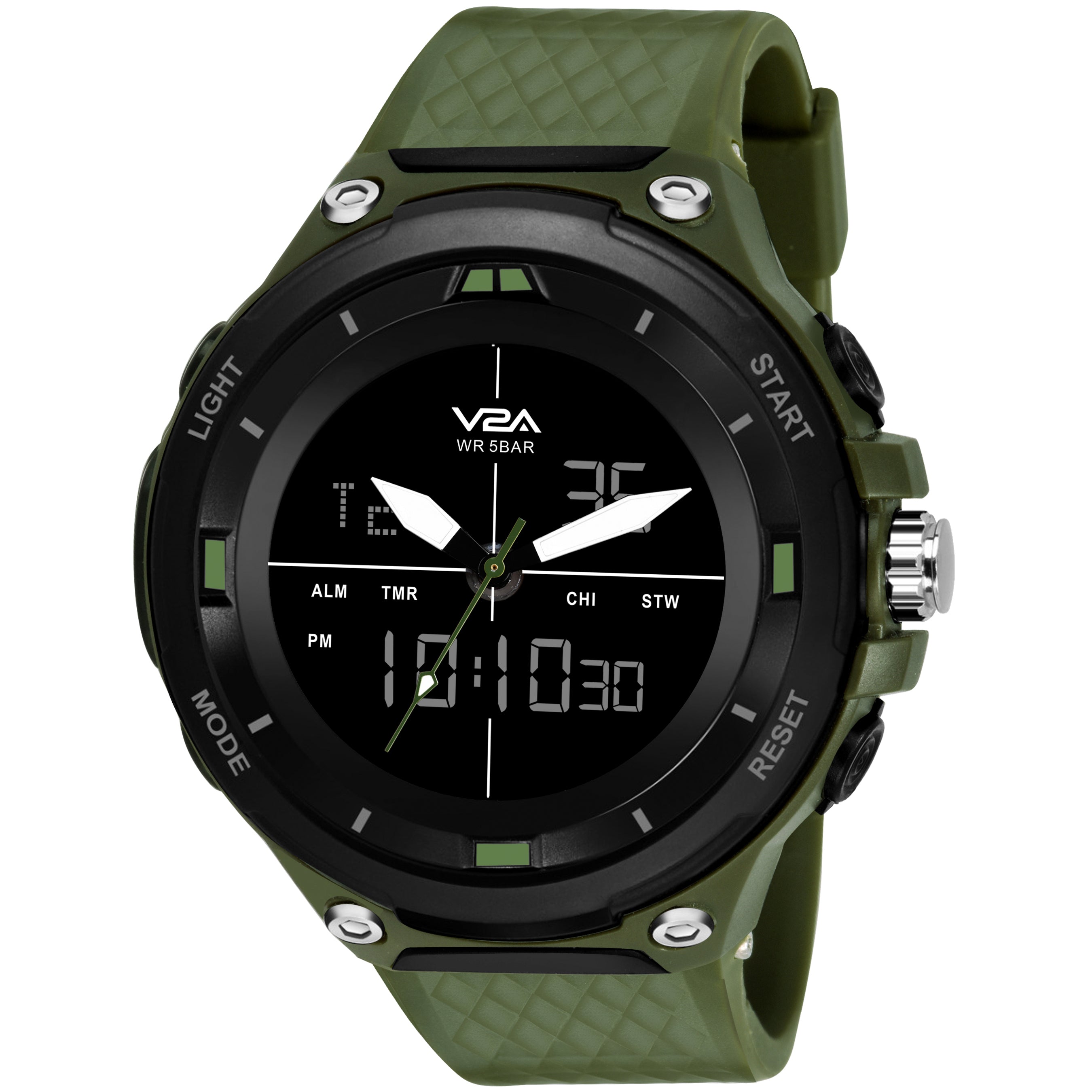 V2A has brought this Analog Digital 5ATM Waterproof Watch with  characterstics of a perfect sports watch like backlight , Alarm and… |  Instagram