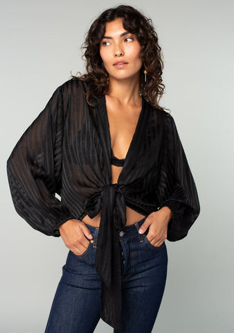 Midnight Magic Kimono Top