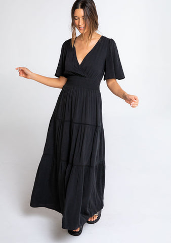 lovestitch long black maxi dress