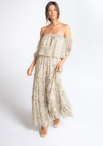 violette off shoulder maxi dress