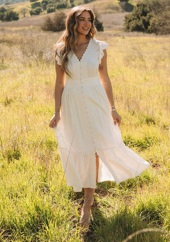 lovestitch off white bohemian maxi dress