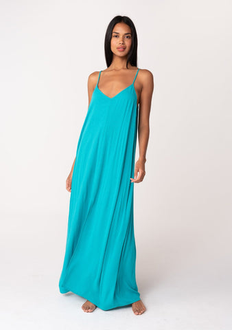 lovestitch teal blue beach dress