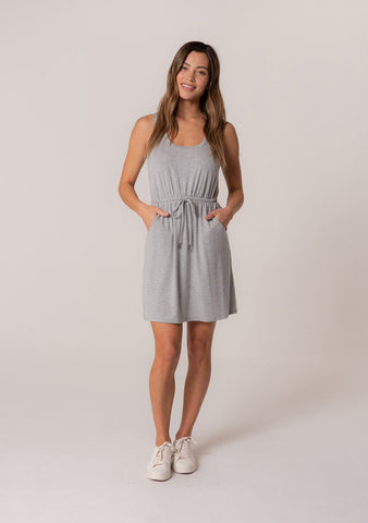 lovestitch grey lounge mini dress