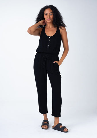 lovestitch black overall style jumpsuit