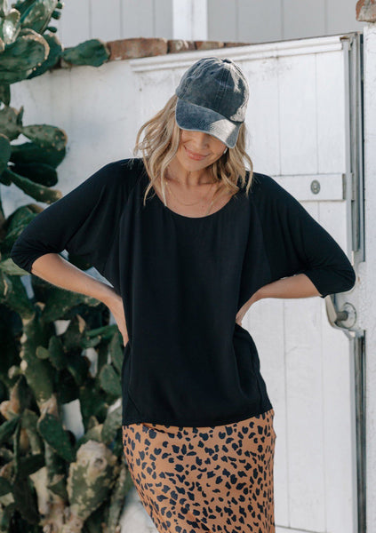 Night And Day Dolman Sleeve Top