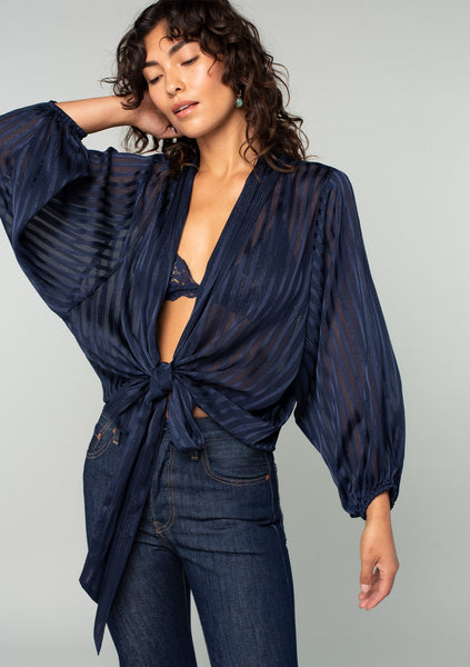 Midnight Magic Kimono Top