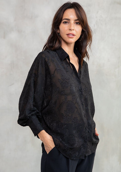 Gwyneth Jacquard Blouse