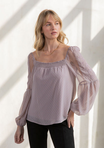 Heavenly Square Neck Blouse
