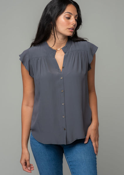 Boulevard Flutter Sleeve Top