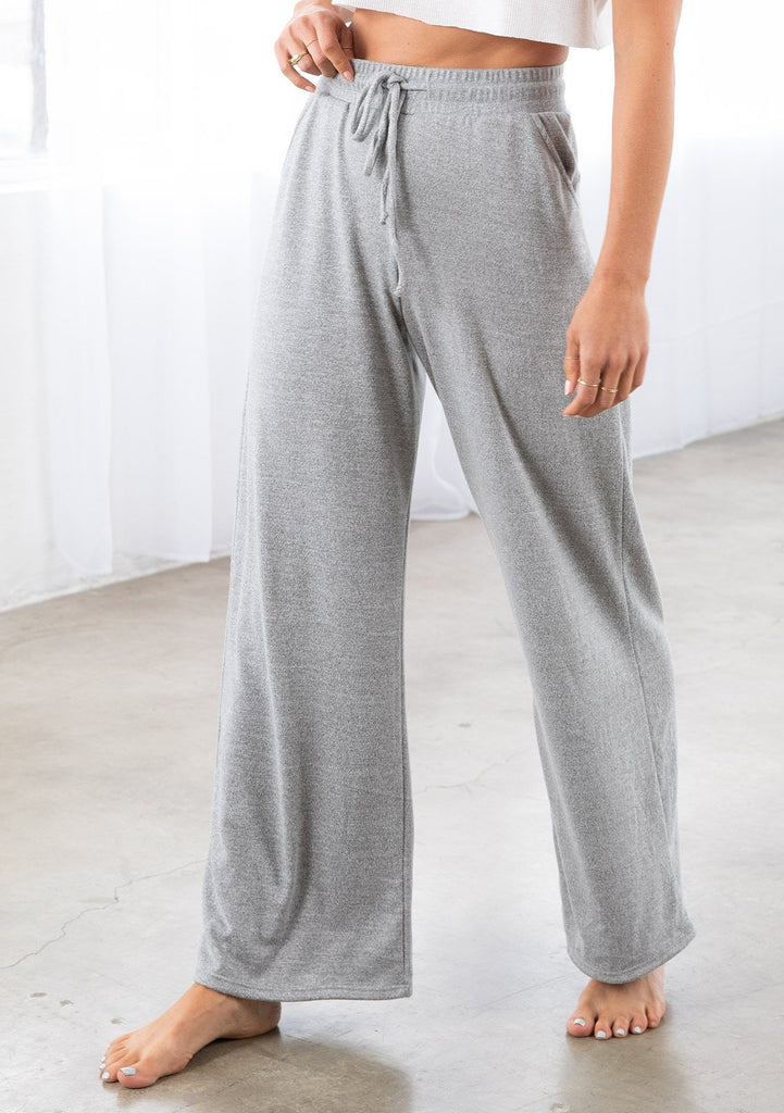 Elevated Hacci Knit Wide Leg Pant | LOVESTITCH