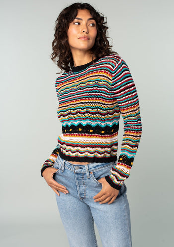 Sera Striped Knit Pullover