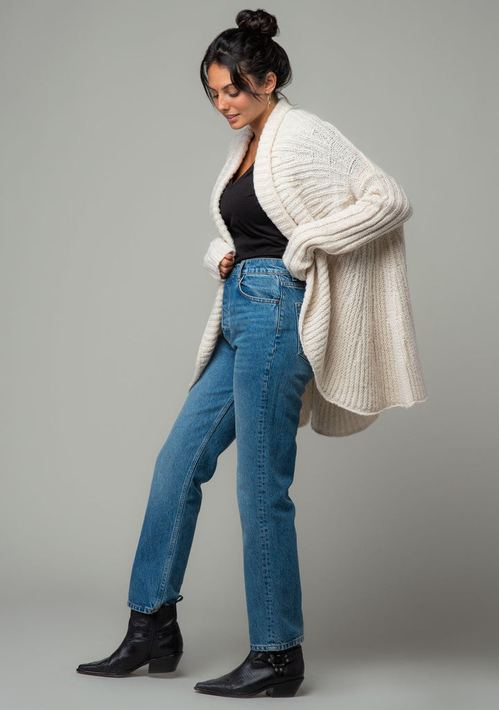 Women's Cardigan - Chunky Knit Cocoon Cardigan | LOVESTITCH