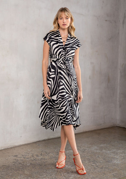 Colette Zebra Midi Dress