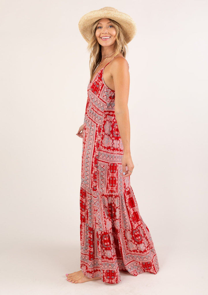 maxi paisley dress