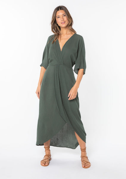 Wandering Knot Front Maxi Dress