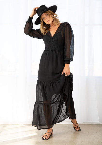 Casablanca Lace Maxi Dress