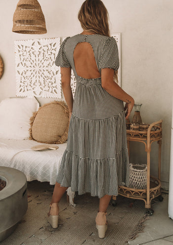 Effortless Linen Blend Mid-Length Dress