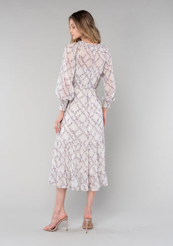 Women's Best-Selling Boho Grey Paisley Mini Dress - LOVESTITCH