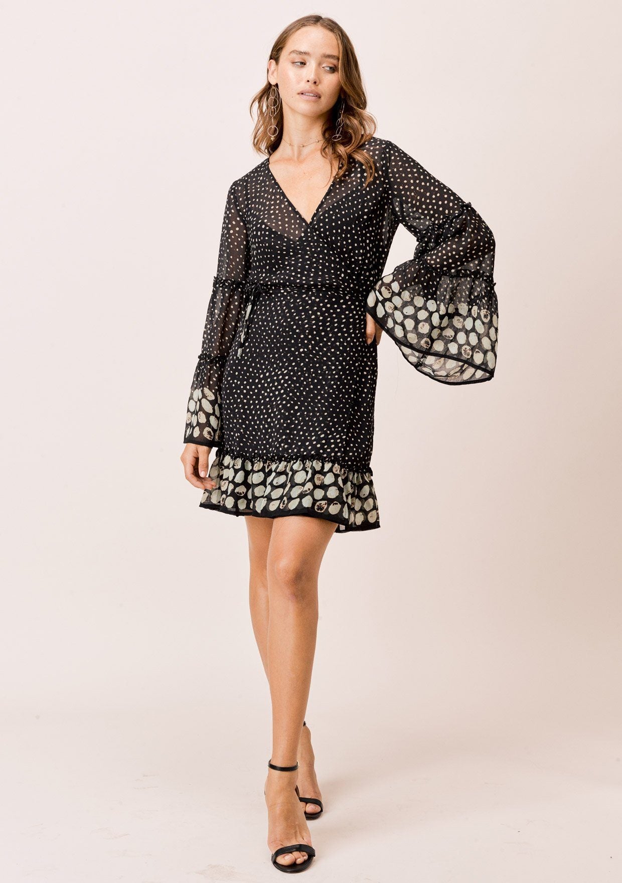 Bell Sleeve Wrap Dress Best Sale, UP TO 63% OFF | www.aramanatural.es