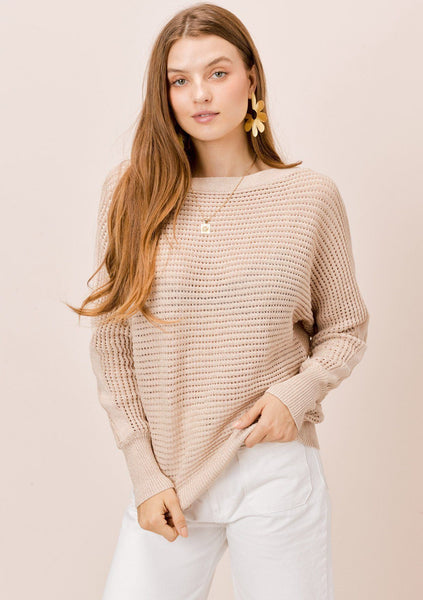 Juliet Metallic Boatneck Sweater