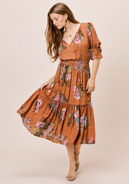Maryn Floral Midi Dress