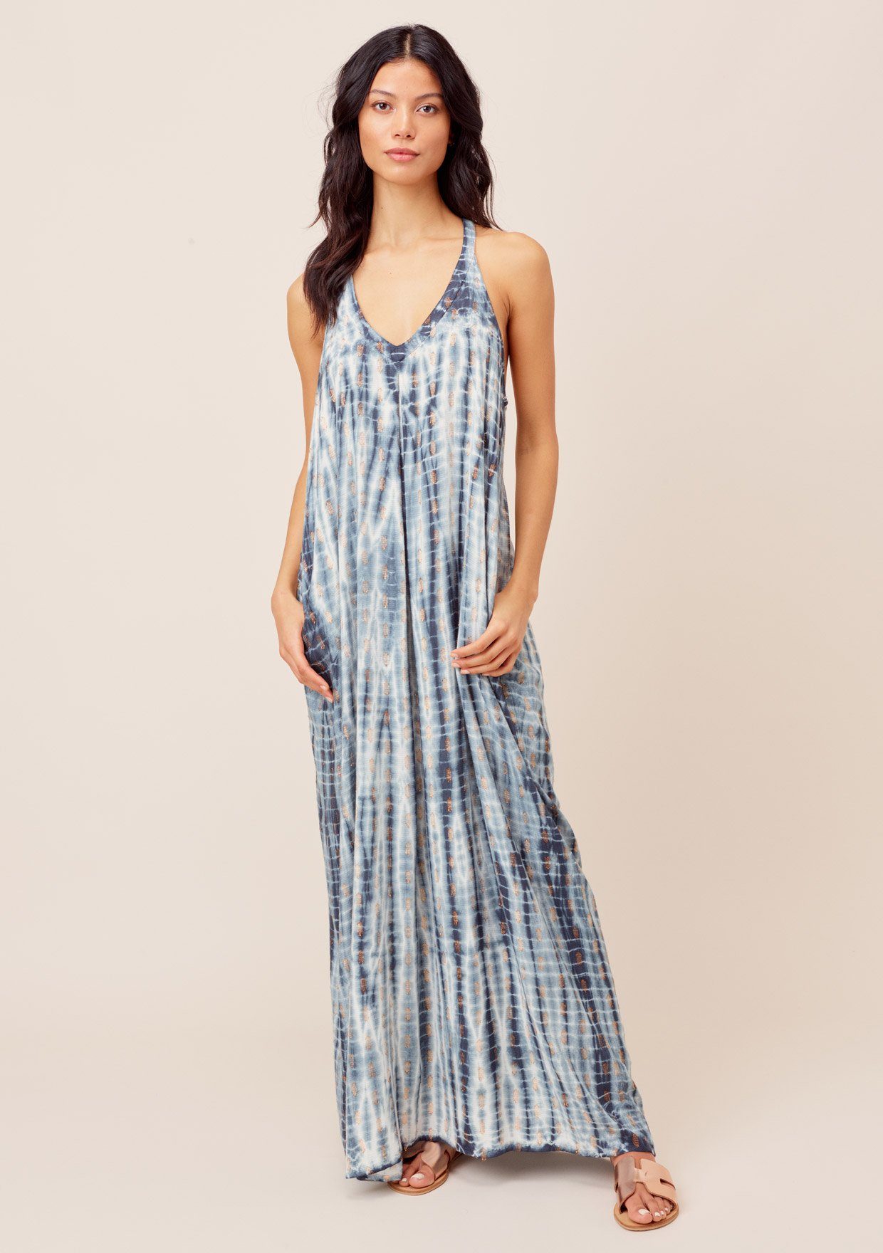 maxi tie dye dress