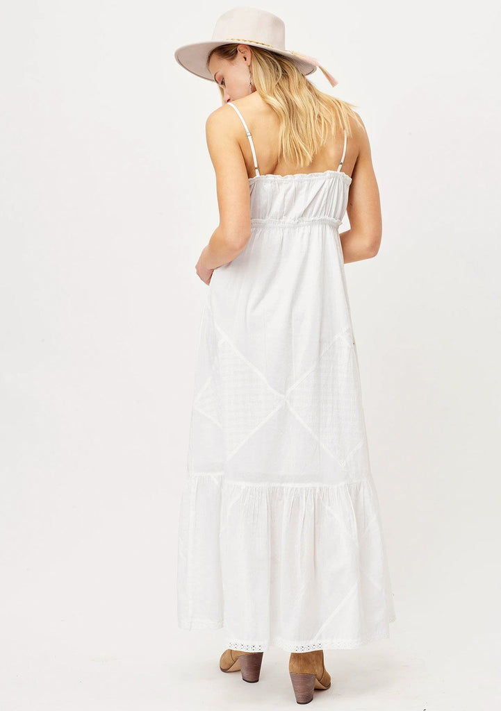 white hippie maxi dress