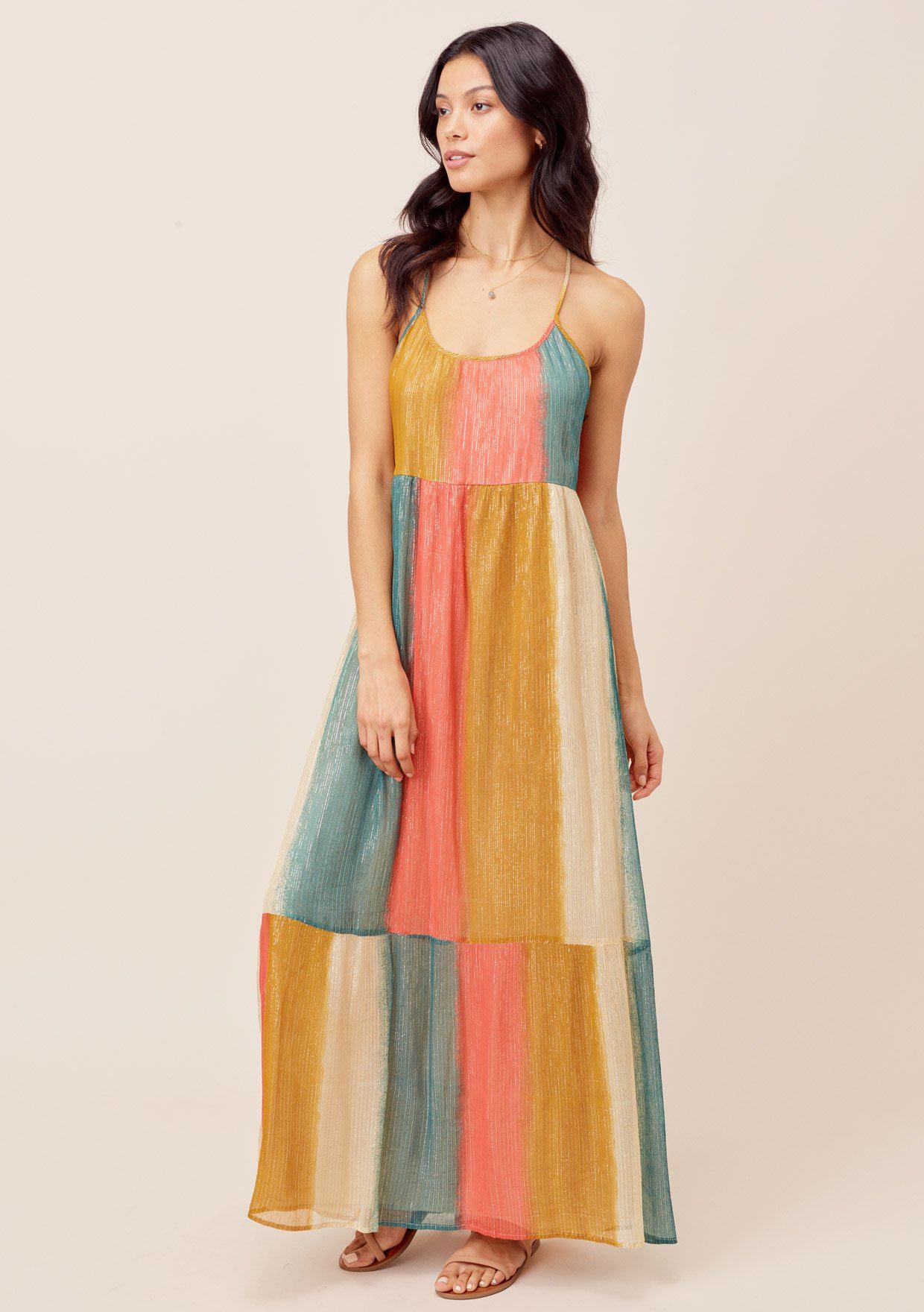 rainbow maxi dresses