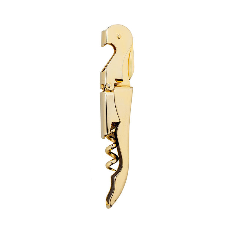 AnlarVo Double Hinged Waiter's Corkscrew-Gold Plated