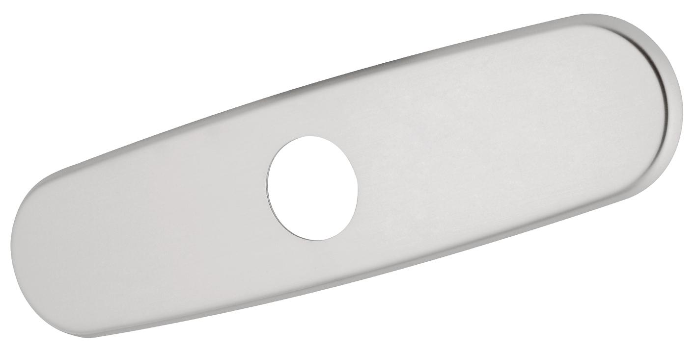 Grohe 07552 Euro 10 Inch Escutcheon Plate Used to Cover Extra Mounting Holes
